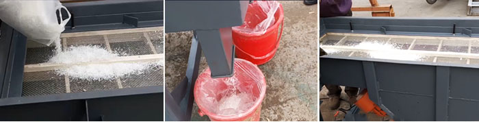 洗衣粉直线好色视频网站物料试机现场展示