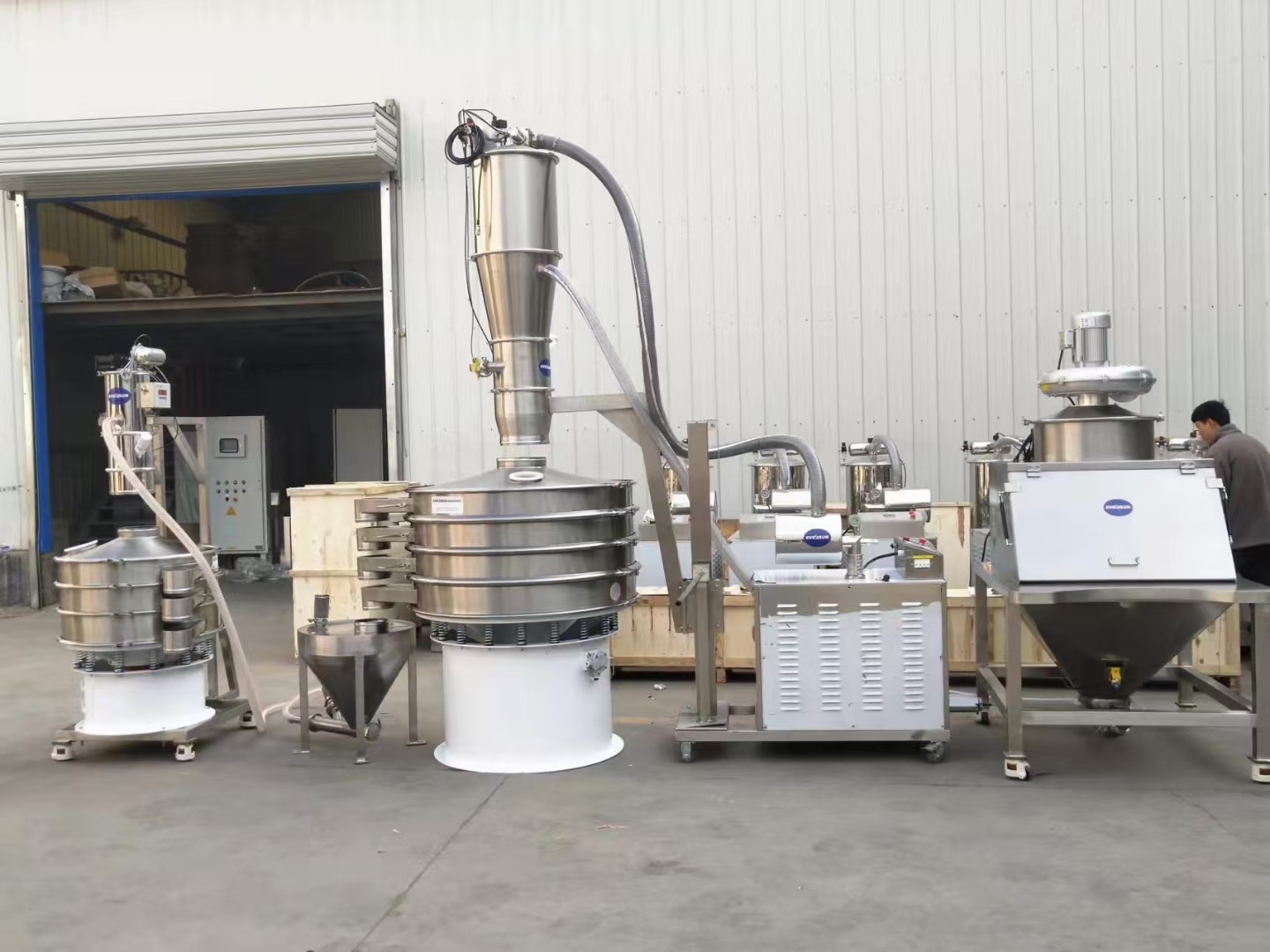 草酸粉末分级摇摆筛和好色先生官方版相比产量大小